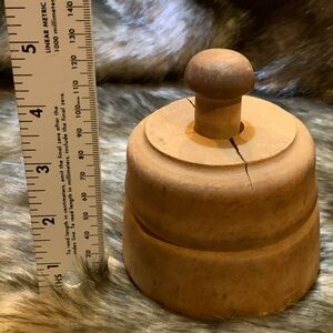 Antique wood butter mold